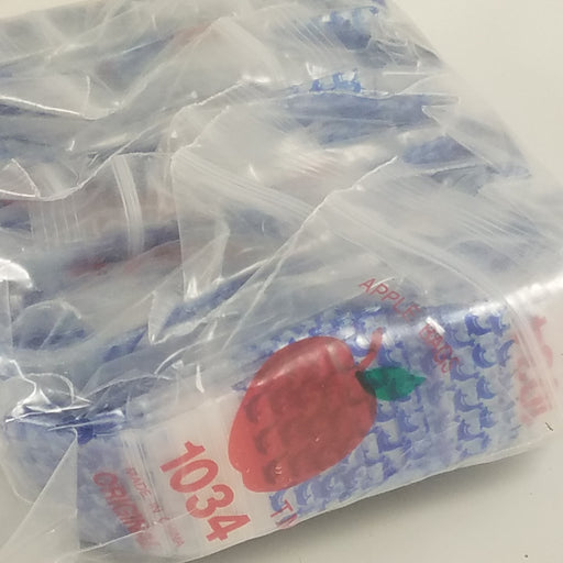 1034 Original Mini Ziplock 2.5mil Plastic Bags 1" x 3/4" Reclosable Baggies (Dolphin) - The Baggie Store