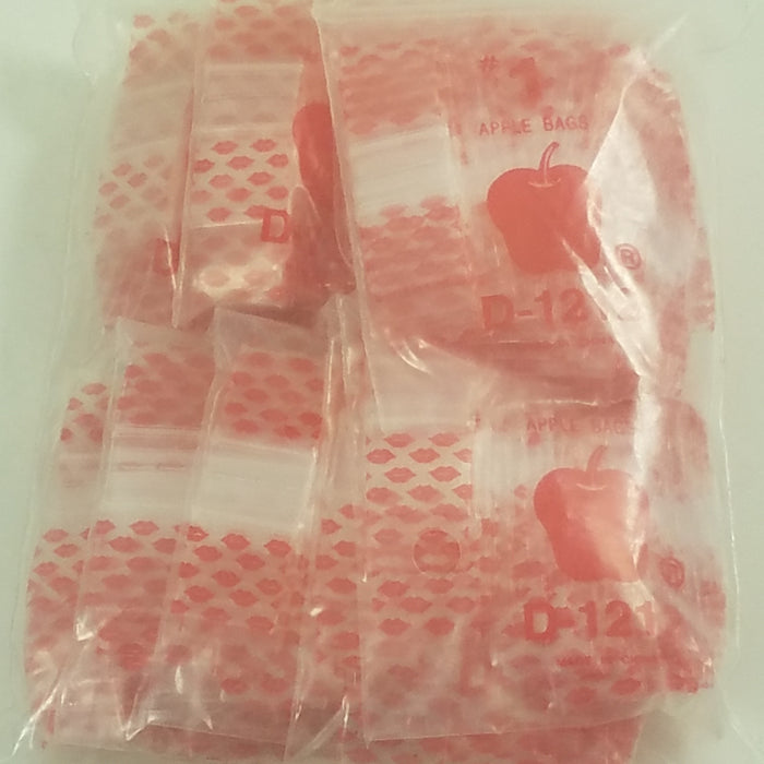1212 Original Mini Ziplock 2.5mil Plastic Bags 1/2" x 1/2" Reclosable Baggies (Lips) - The Baggie Store