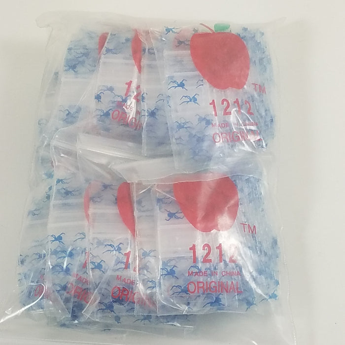 1212 Original Mini Ziplock 2.5mil Plastic Bags 1/2" x 1/2" Reclosable Baggies (Spider) - The Baggie Store