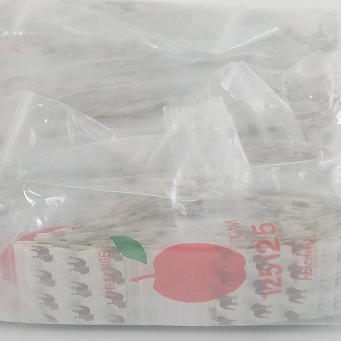 125125 Original Mini Ziplock 2.5mil Plastic Bags 1.25" x 1.25" Reclosable Baggies (Top Dog) - The Baggie Store