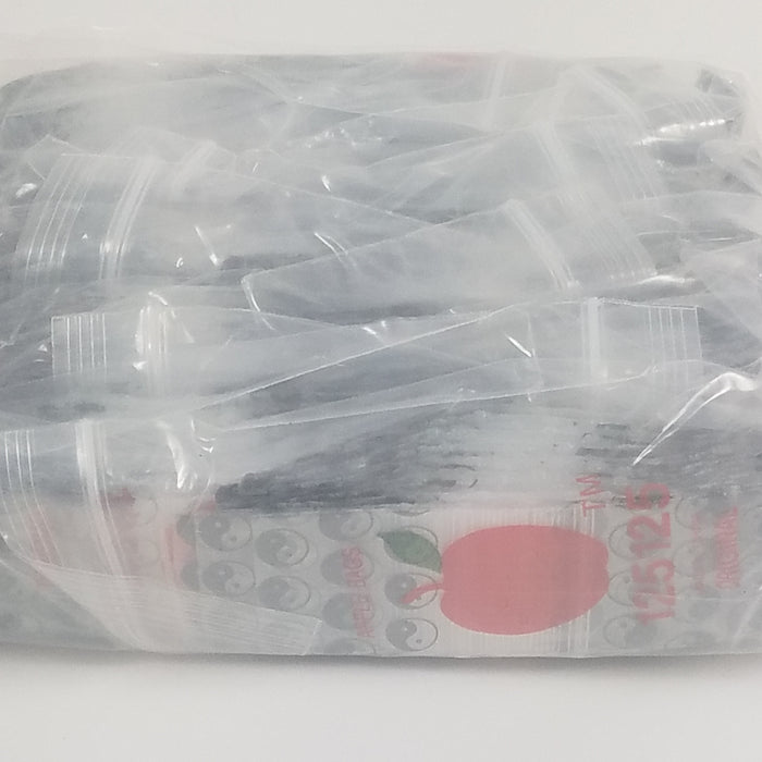 125125 Original Mini Ziplock 2.5mil Plastic Bags 1.25" x 1.25" Reclosable Baggies (Yin Yang/Taiji) - The Baggie Store
