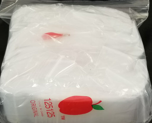 125125 Original Mini Ziplock 2.5mil Plastic Bags 1.25" x 1.25" Reclosable Baggies (Clear) - The Baggie Store