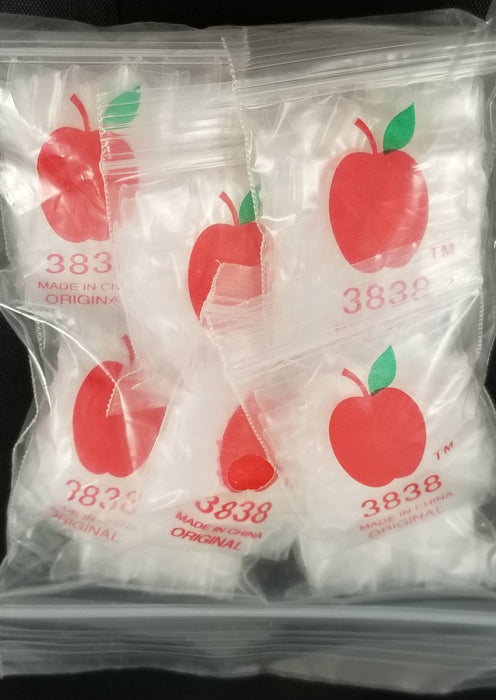 3838 Original Mini Ziplock 2.5mil Plastic Bags 3/8" x 3/8" Reclosable Baggies (Clear) - The Baggie Store