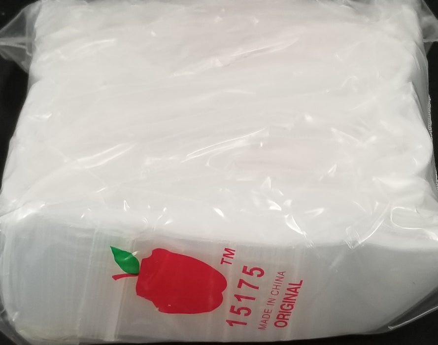15175 Original Mini Ziplock 2.5mil Plastic Bags 1.5" x 1.75" Reclosable Baggies (Clear) - The Baggie Store