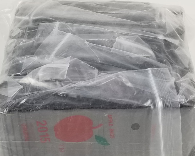 2015 Original Mini Ziplock 2.5mil Plastic Bags 2" x 1" Reclosable Baggies (Black) - The Baggie Store
