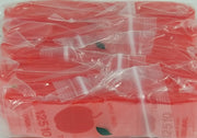 12510 Original Mini Ziplock 2.5mil Plastic Bags 1.25" x 1" Reclosable Baggies (Red) - The Baggie Store