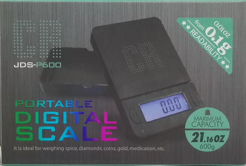 JDS-P600 Portable Digital Scale, 600g, 0.1g #A7 - TBS Supply Co