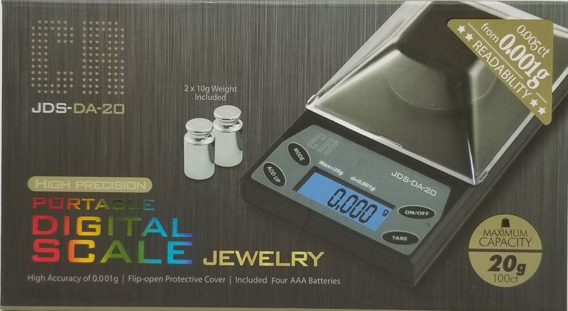 JDS-DA20 Portable Digital Scale, 20g, 0.001g #A7 - TBS Supply Co