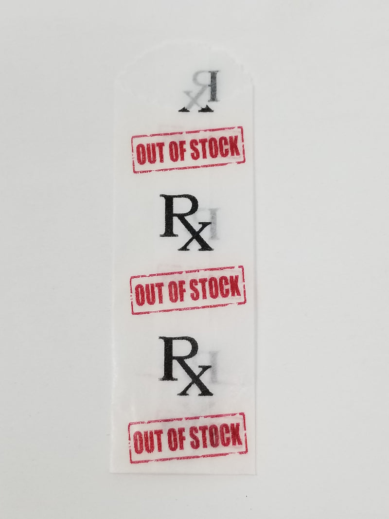 Vellum Glassine Stamp Wax Paper Envelope Bags- Rx Out of Stock - TBS Supply Co