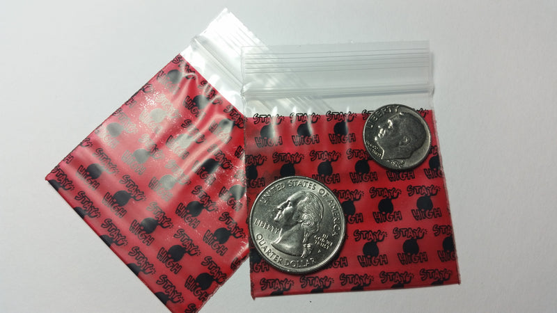 2020 Original Mini Ziplock 2.5mil Plastic Bags 2" x 2" Reclosable Baggies (Stay High) - The Baggie Store