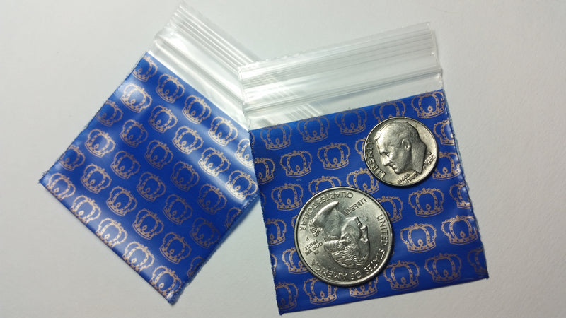 2020 Original Mini Ziplock 2.5mil Plastic Bags 2" x 2" Reclosable Baggies (King Crown) - The Baggie Store