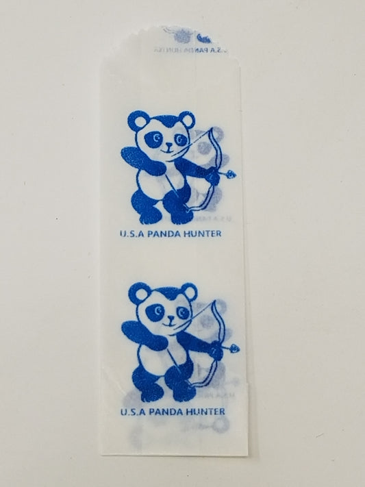 USA PANDA HUNTER vellum glassine stamp wax paper envelope bags, moisture-resistant stamp collector storage bags.