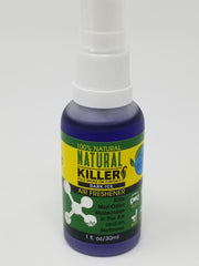 Natural Killers Natural Killer Odor Eliminator Spray in a sleek bottle, designed to freshen air and eliminate odors effectively.