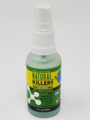 Natural Killers Natural Killer Odor Eliminator Spray in spray bottle, designed to freshen air and eliminate odors naturally.