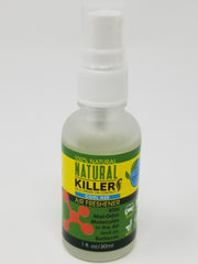 Natural Killers Natural Killer odor eliminator spray bottle with incense air freshener for fresh, clean indoor air.