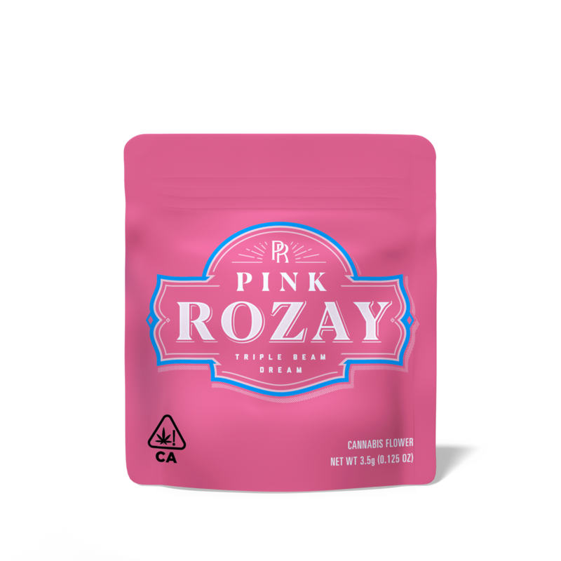 Pink Rozay Cake matte Mylar bags, smell proof packaging for storage, set of 50 by The Baggie Store