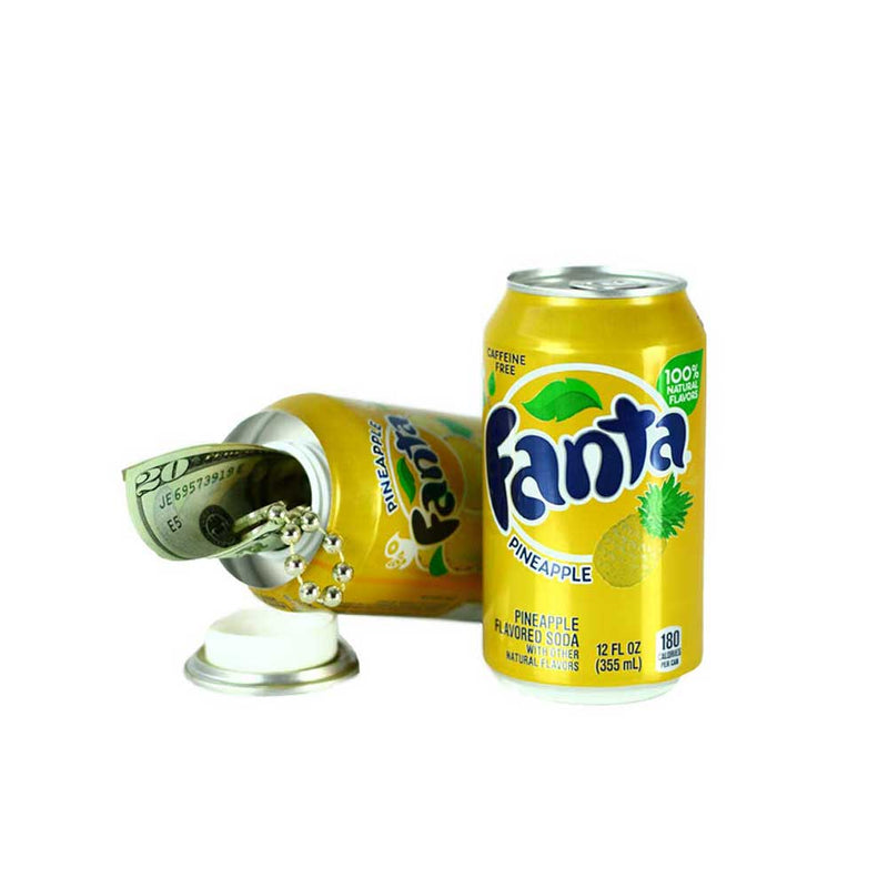 Assorted flavor soda can diversion safes by Safe Cans, designed to hide valuables inside a realistic soda can replica.