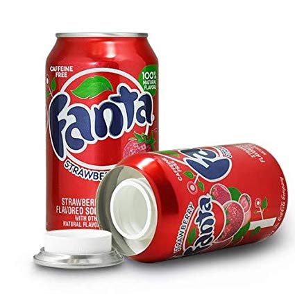 Assorted flavor soda can diversion safe from Safe Cans, designed to hide valuables inside a realistic soda can.