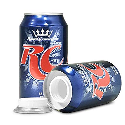 Assorted flavor soda can-shaped diversion safe by Safe Cans, with hidden compartment for secure storage, realistic soda can appearance.