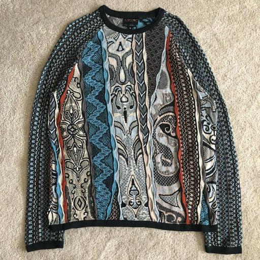 COOGI Authentic Vintage Retro Multicolor Hand Sewn Australian Sweater - TBS Supply Co