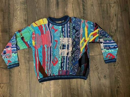COOGI Authentic Vintage Retro Multicolor Hand Sewn Australian Sweater - TBS Supply Co