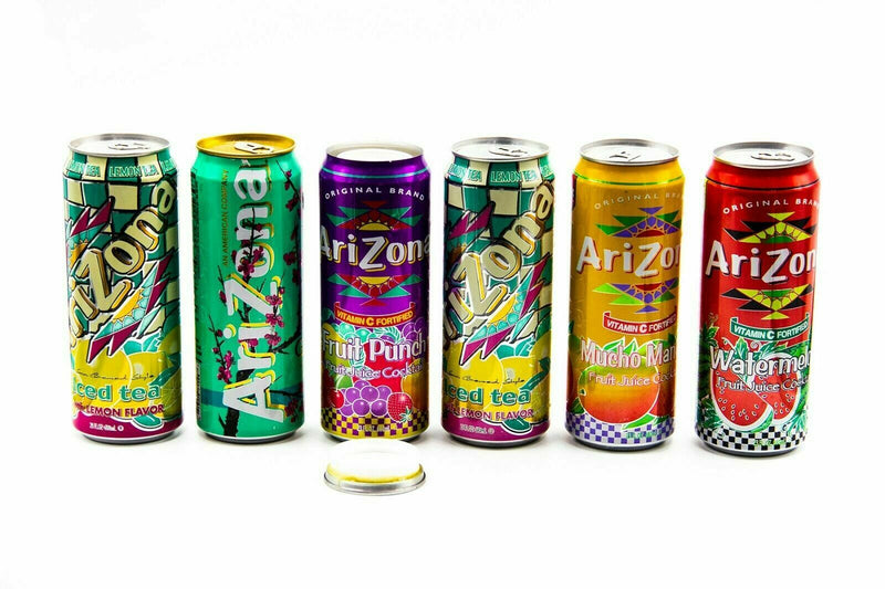 Arizona-themed diversion safe from Safe Cans, designed to look like an assorted drink can for discreet storage.