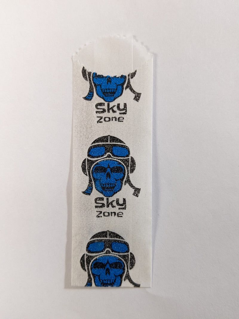 Vellum Glassine Stamp Wax Paper Envelope Bags in sky blue, moisture resistant wax bags for stamp storage and protection.