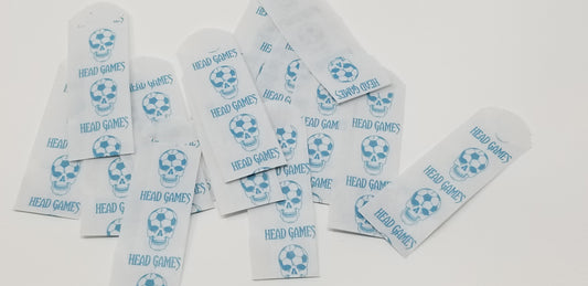 Vellum glassine stamp wax paper envelope bag from Head Games by Stamp Collectors, moisture resistant for storing stamps.
