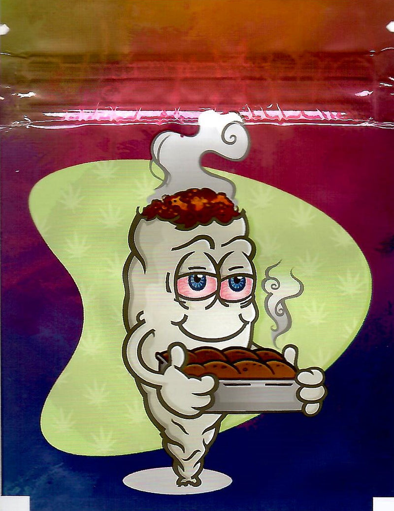 Smell-proof Joint Smoking Mylar Bags by The Baggie Store, 100-pack, featuring resealable, durable packaging for discreet storage.