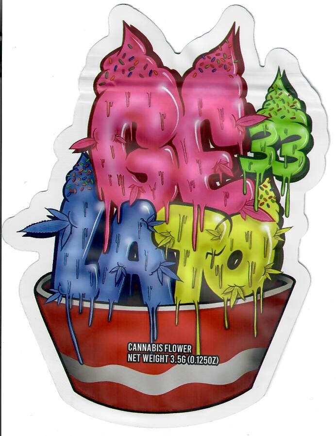 Set of 50 TBS SUPPLY CO Gelato 33 #2 Matte Mylar Smell Proof Bags for storage and freshness.