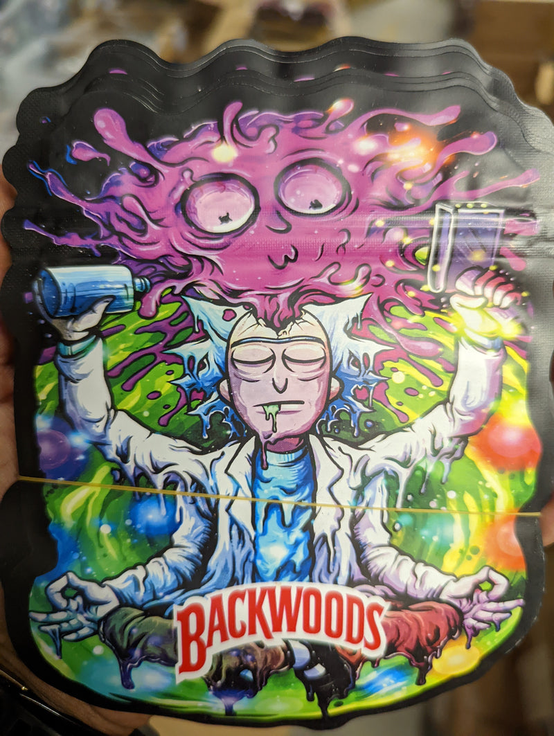 Smell-proof Backwoods Zen Mylar Bags by TBS Supply Co, 50-pack, featuring durable, resealable packaging for storing essentials.