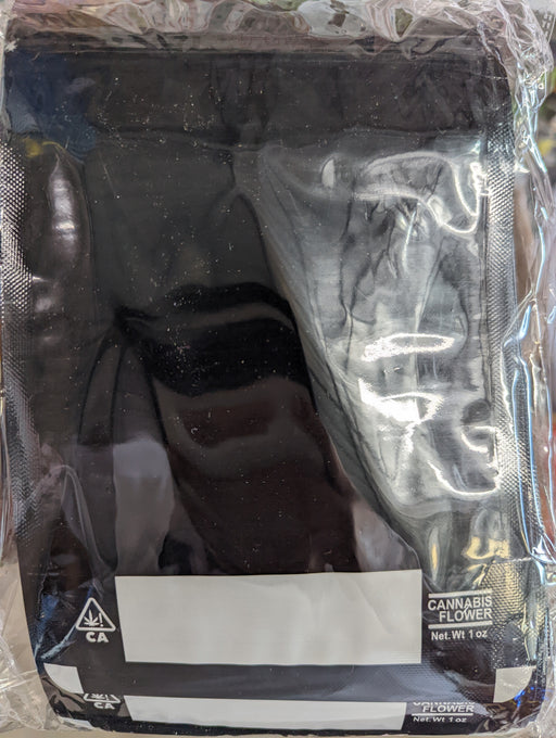 Black 1oz Mylar Bags, 100bags/pk - TBS Supply Co
