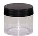 Head Stash Jar-30ML Polystyrene Containers – Black Lid - The Baggie Store