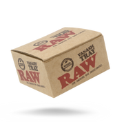 RAW VanASH ashtray with a sleek design, featuring a smooth surface and engraved RAW logo, perfect for smoking accessories.