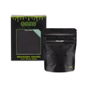 Ooze Designer Series 1/8 ounce Mylar bags in a 10-pack box with colorful logo design, ideal for storage and packaging.