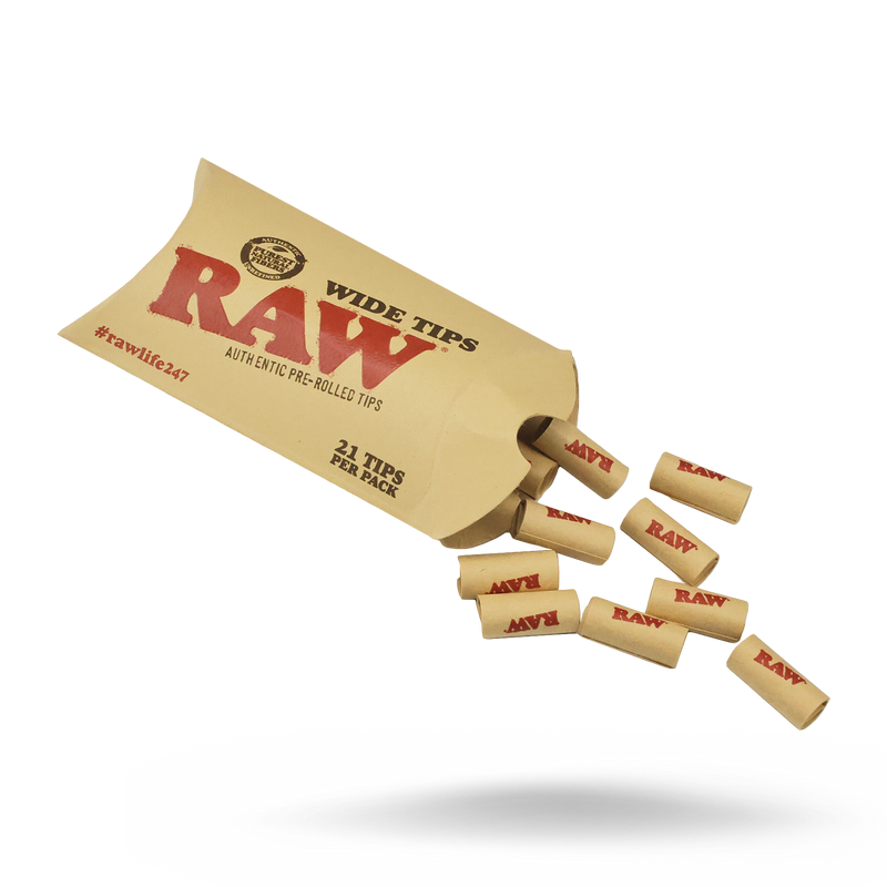 RAW Prerolled Wide Tips - TBS Supply Co