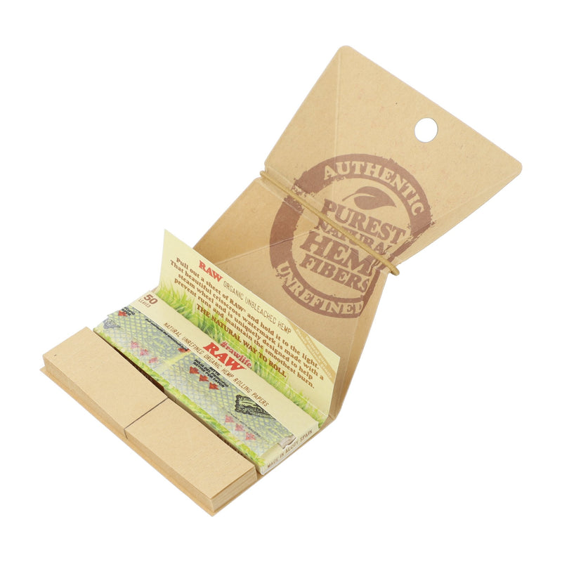 RAW Organic Hemp 1 1/4 Artesano-Fold Out Tray + Tips - TBS Supply Co