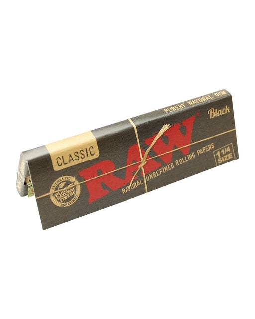 RAW Black Classic 1 1/4 Rolling Paper - TBS Supply Co