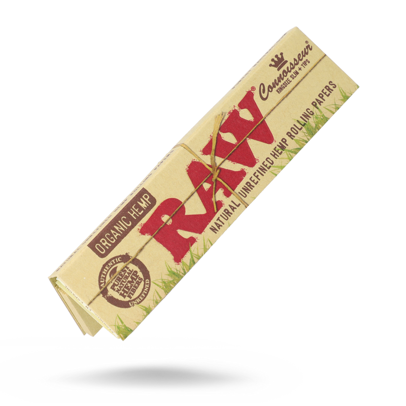 RAW ORGANIC CONNOISSEUR KING SIZE SLIM ROLLING PAPERS - TBS Supply Co