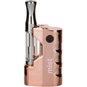 The Kind Pen Mist vaporizer in black with sleek design, visible mouthpiece and control buttons for discreet vaping.