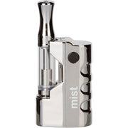 The Kind Pen Mist vaporizer in sleek black with a compact design, featuring a mouthpiece and button for easy operation.