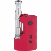 The Kind Pen Mist vaporizer in black with sleek design, showing the device with its mouthpiece and control buttons.