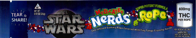 Smell proof Nerds Rope from The Baggie Store showing the packaged candy with scent-proof sealing for discreet storage.