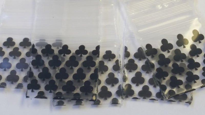 3434 Original Mini Ziplock 2.5mil Plastic Bags 3/4" x 3/4" Reclosable Baggies (Clubs) - The Baggie Store