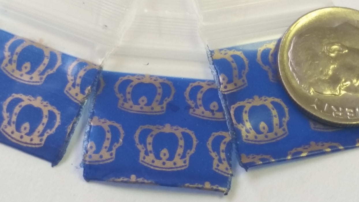 3434 Original Mini Ziplock 2.5mil Plastic Bags 3/4" x 3/4" Reclosable Baggies (Crown) - The Baggie Store