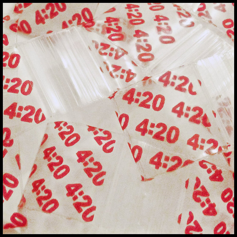 5858 Original Mini Ziplock 2.5mil Plastic Bags 5/8" x 5/8" Reclosable Baggies (Four Twenty 4:20) - The Baggie Store