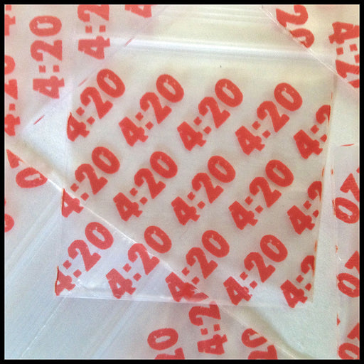 2020 Original Mini Ziplock 2.5mil Plastic Bags 2" x 2" Reclosable Baggies (Four Twenty 4:20) - The Baggie Store