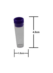 King Sting Circle Top Clear Tube Vial 4515, .5g, 10pcs/pk - The Baggie Store