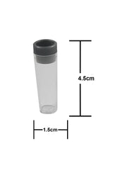 King Sting Circle Top Clear Tube Vial 4515, .5g, 10pcs/pk - The Baggie Store