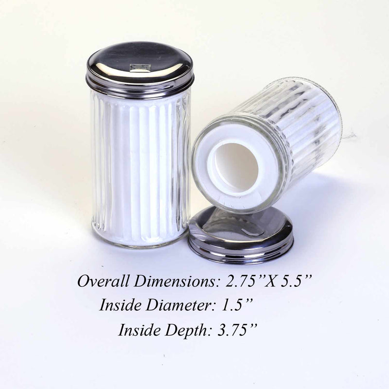 Glass sugar dispenser disguised as a diversion safe by Safe Cans, blending a functional sugar jar with hidden storage.